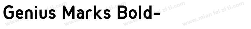 Genius Marks Bold字体转换
